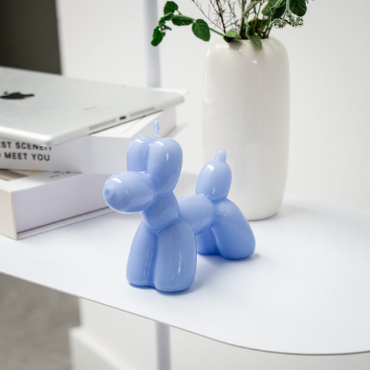 Vela Balloon Dog Azul
