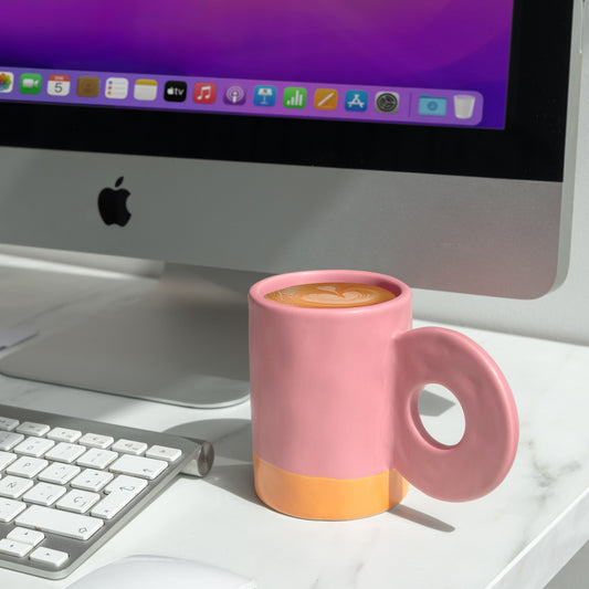 Taza de cerámica Rosa