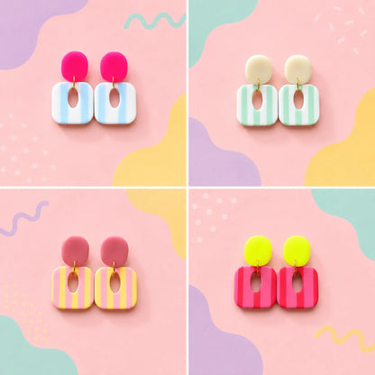 Pendientes Paloma (rosa y amarillo)