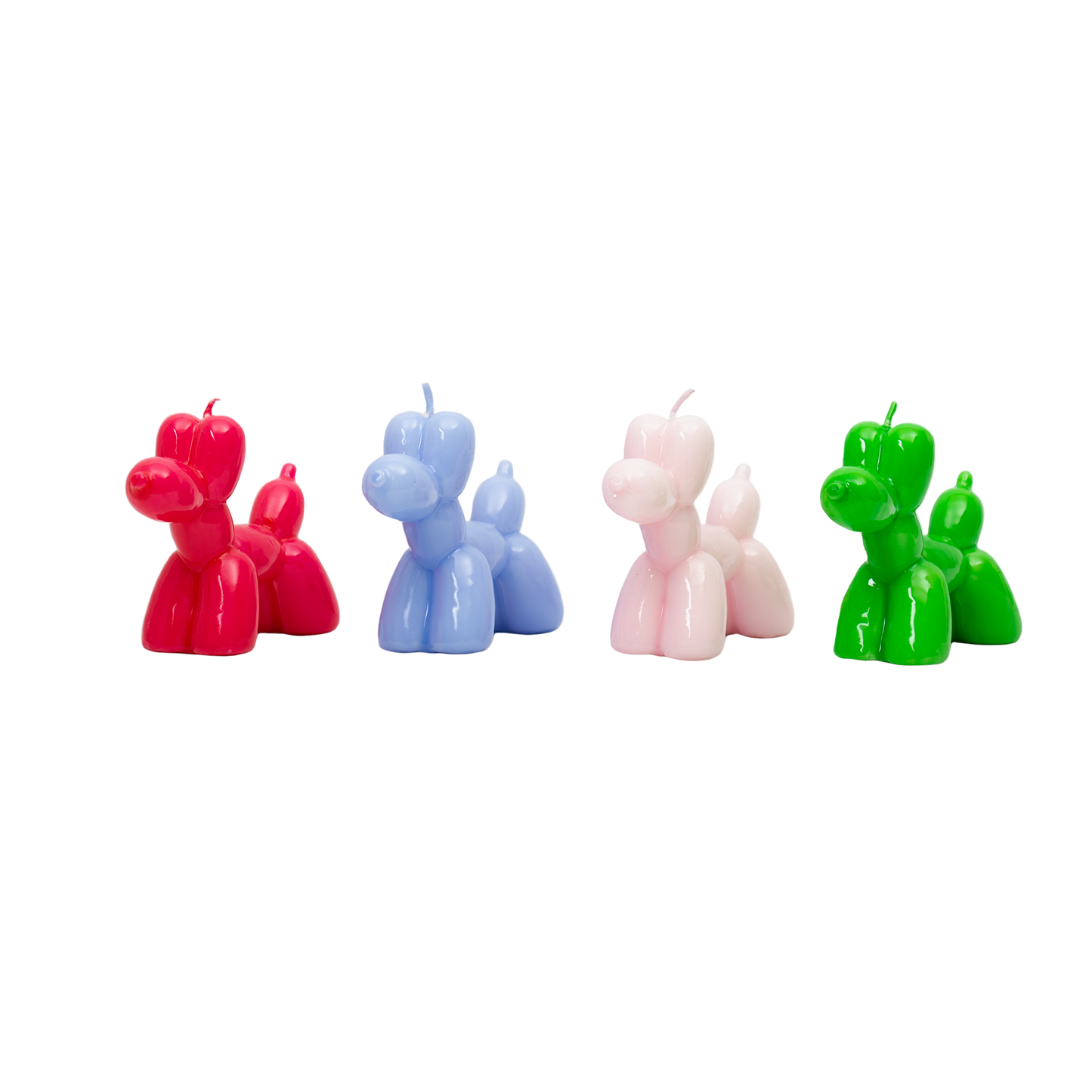 Vela Balloon Dog Rosa