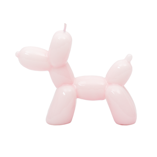 Vela Balloon Dog Rosa