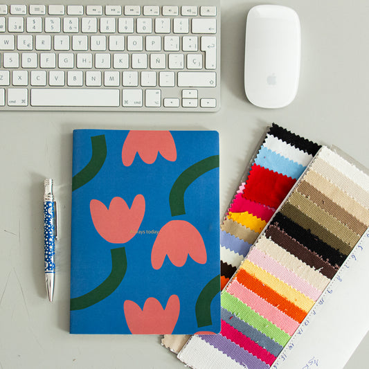 Libreta Tulipán Azul A5