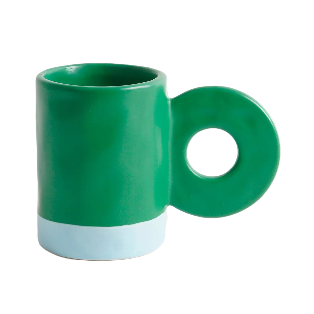 Taza de cerámica Verde