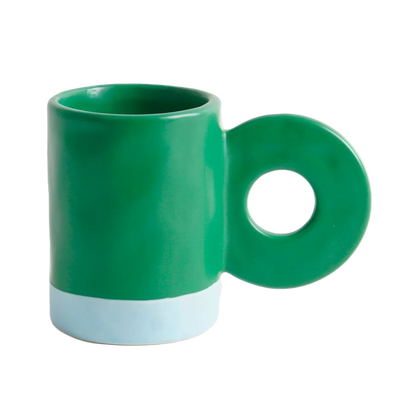 Taza de cerámica Verde