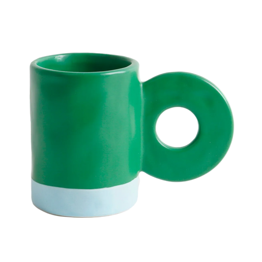 Taza de cerámica Verde