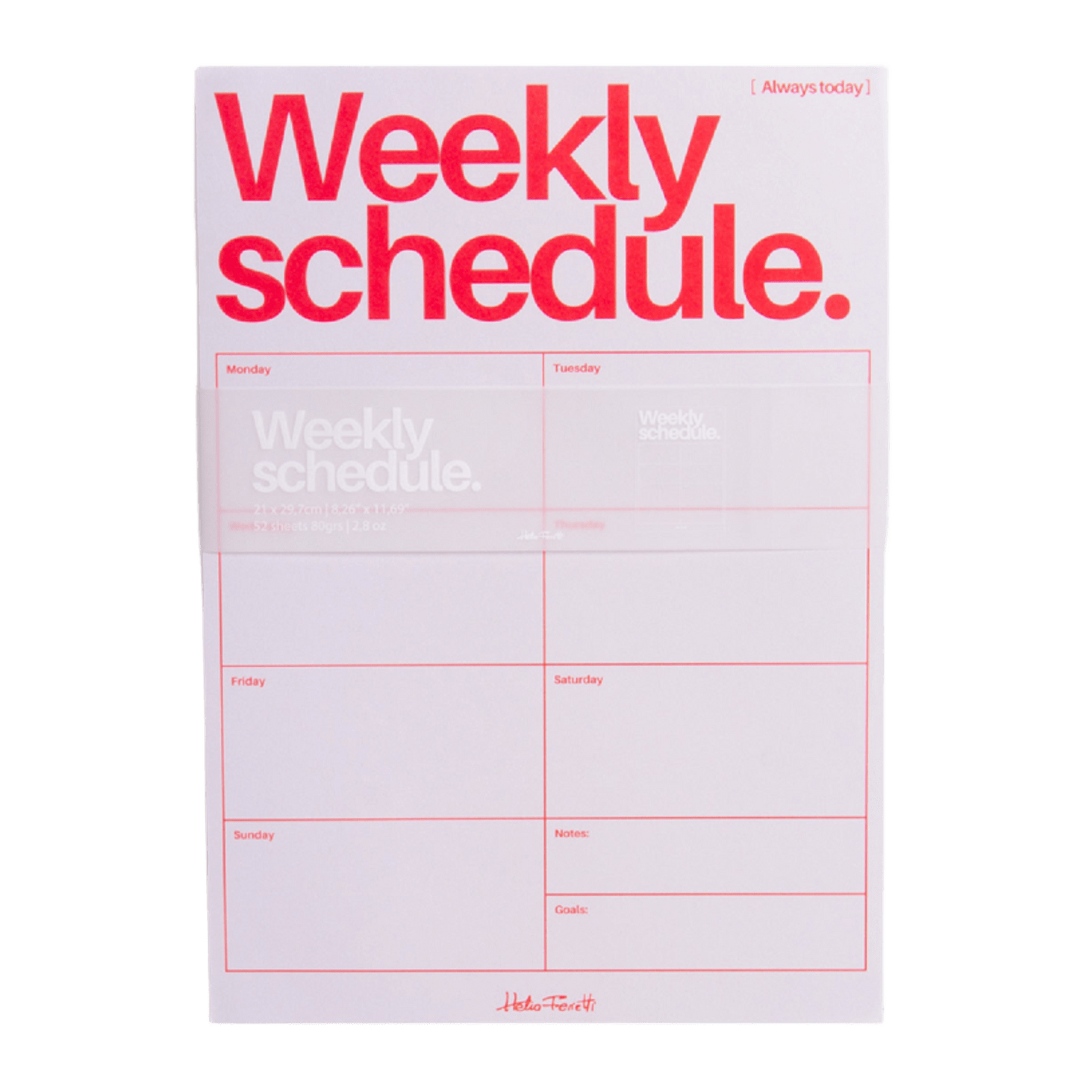 Organizador Semanal Gris