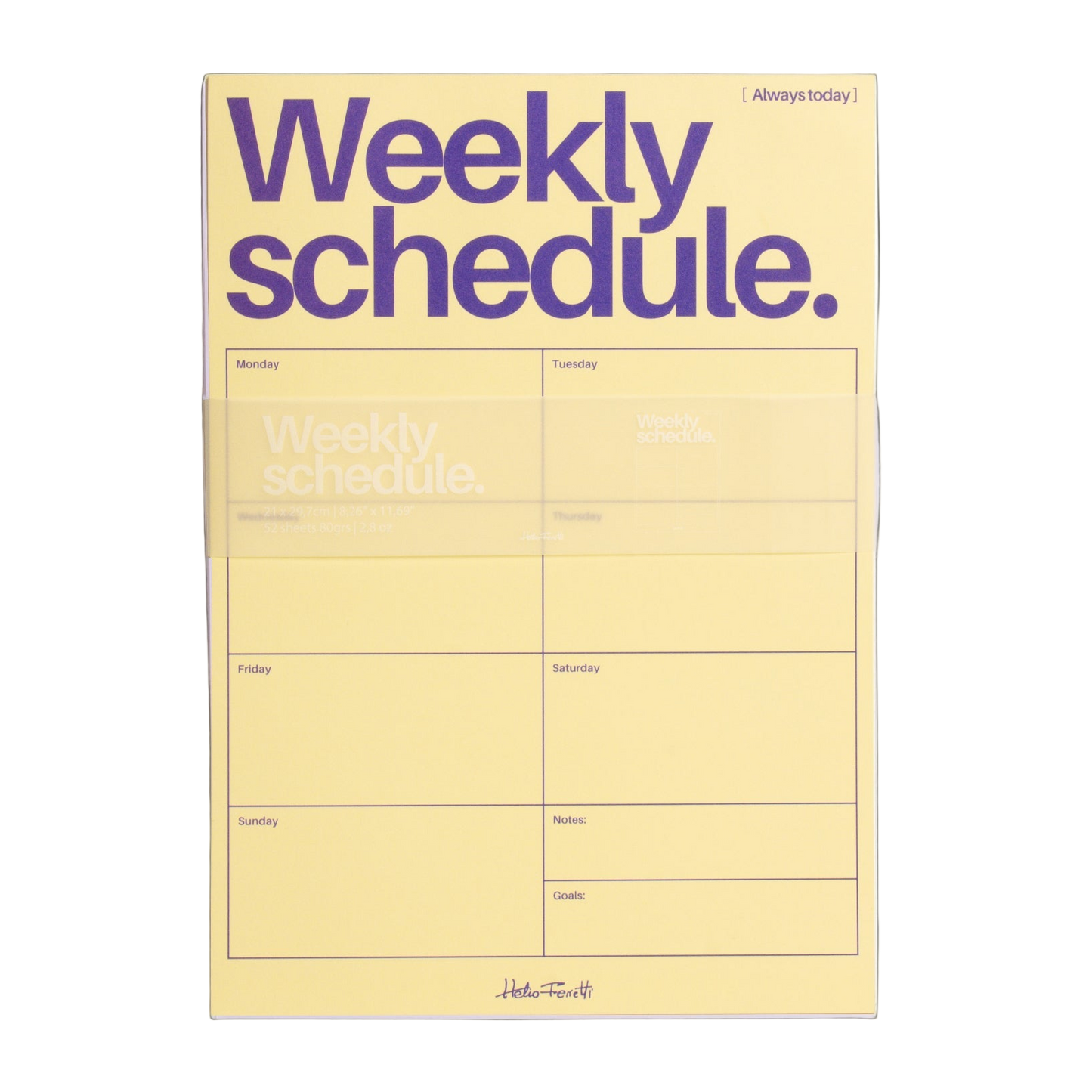 Organizador Semanal Amarillo