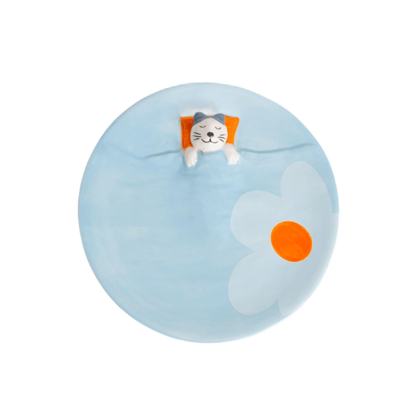 Bandeja Gato Soñador Celeste