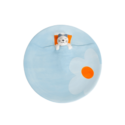 Bandeja Gato Soñador Celeste