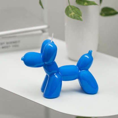 Vela Balloon Dog Azul Eléctrico