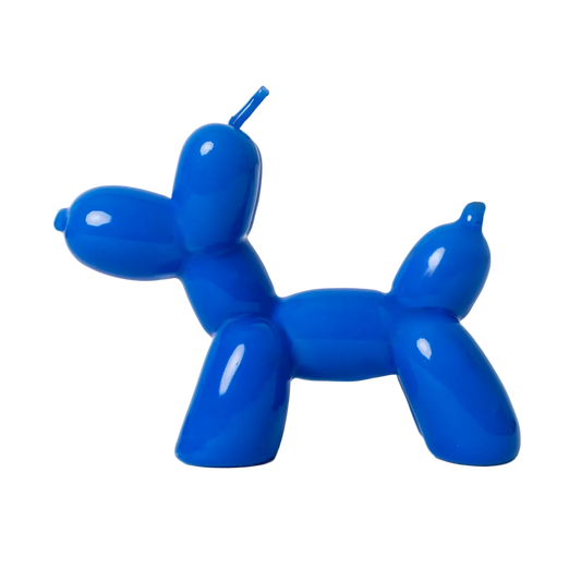 Vela Balloon Dog Azul Eléctrico