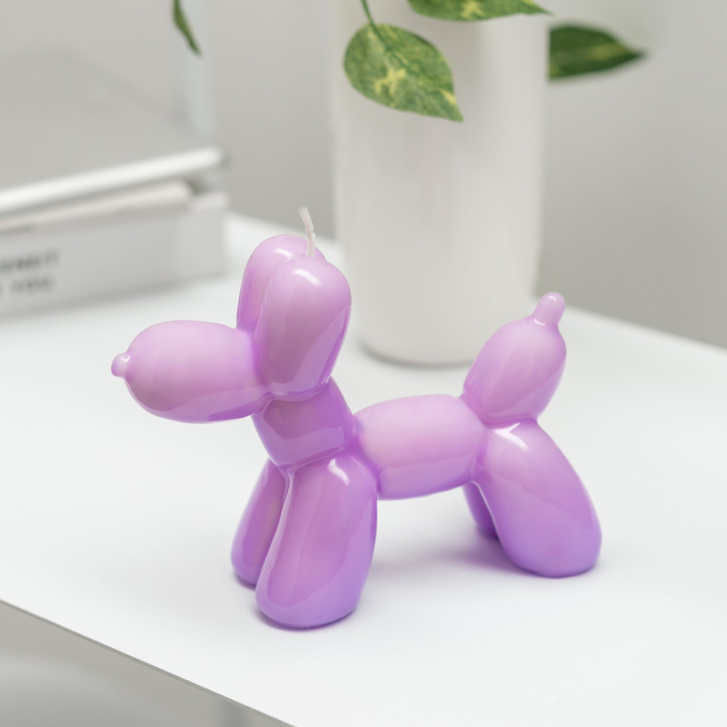 Vela Balloon Dog Violeta