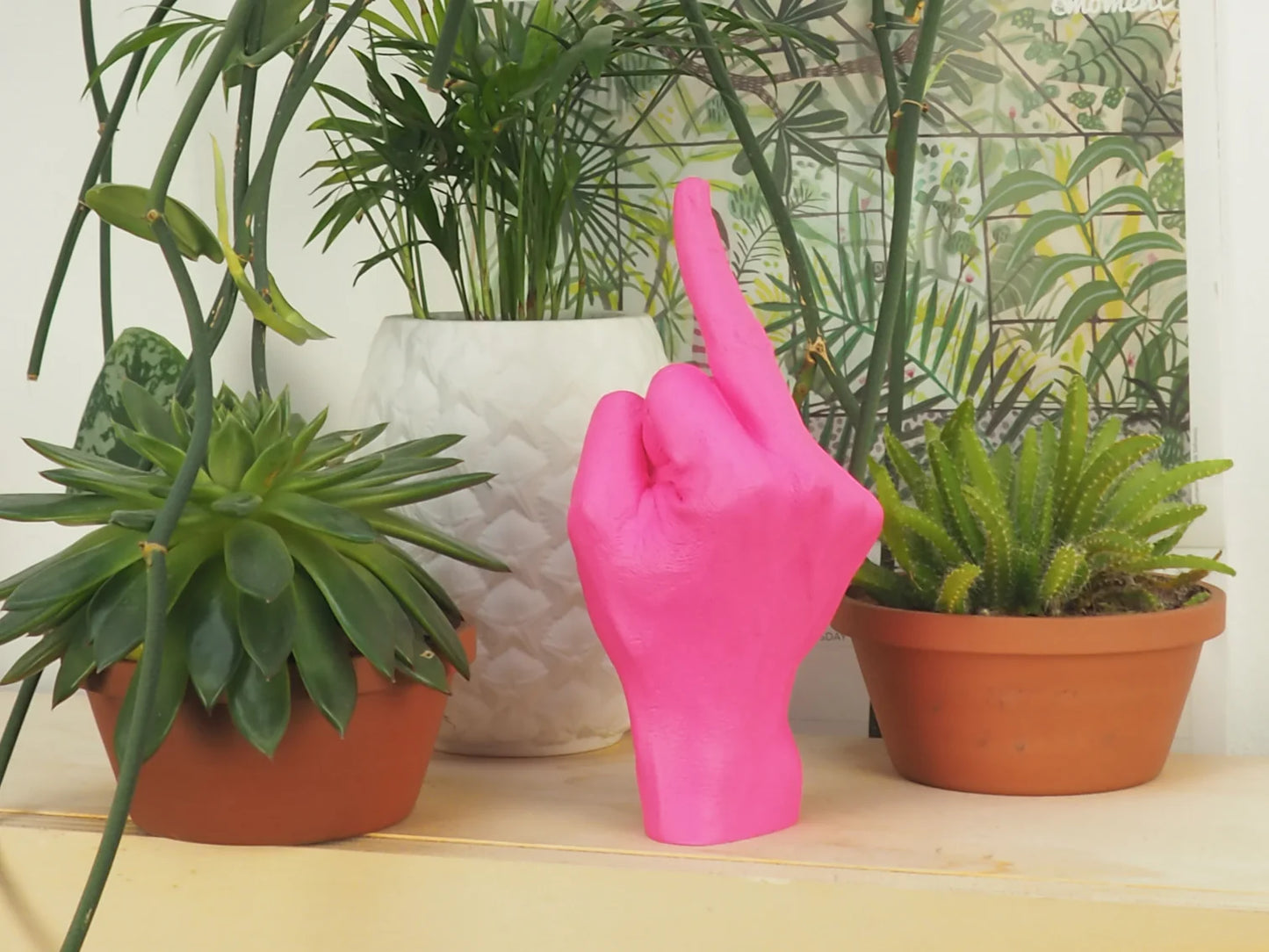 The Finger Sculpture Pink