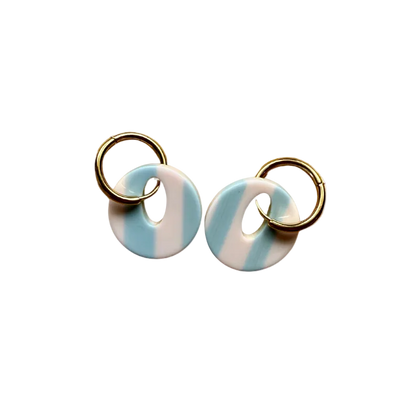 Pendientes Calypso (azul y blanco)