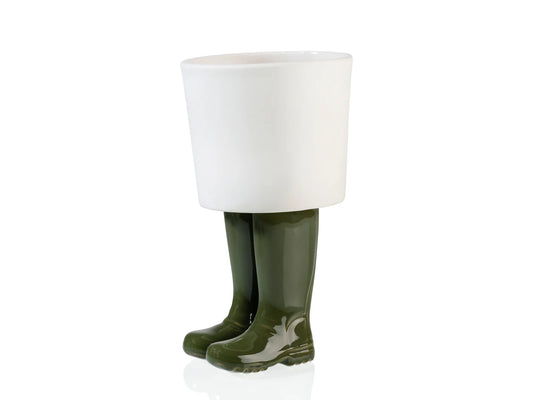 Macetero Botas de Lluvia Verdes