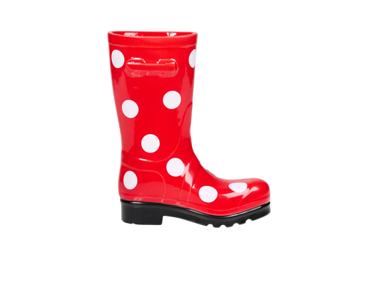 Jarrón Bota de Lluvia con lunares