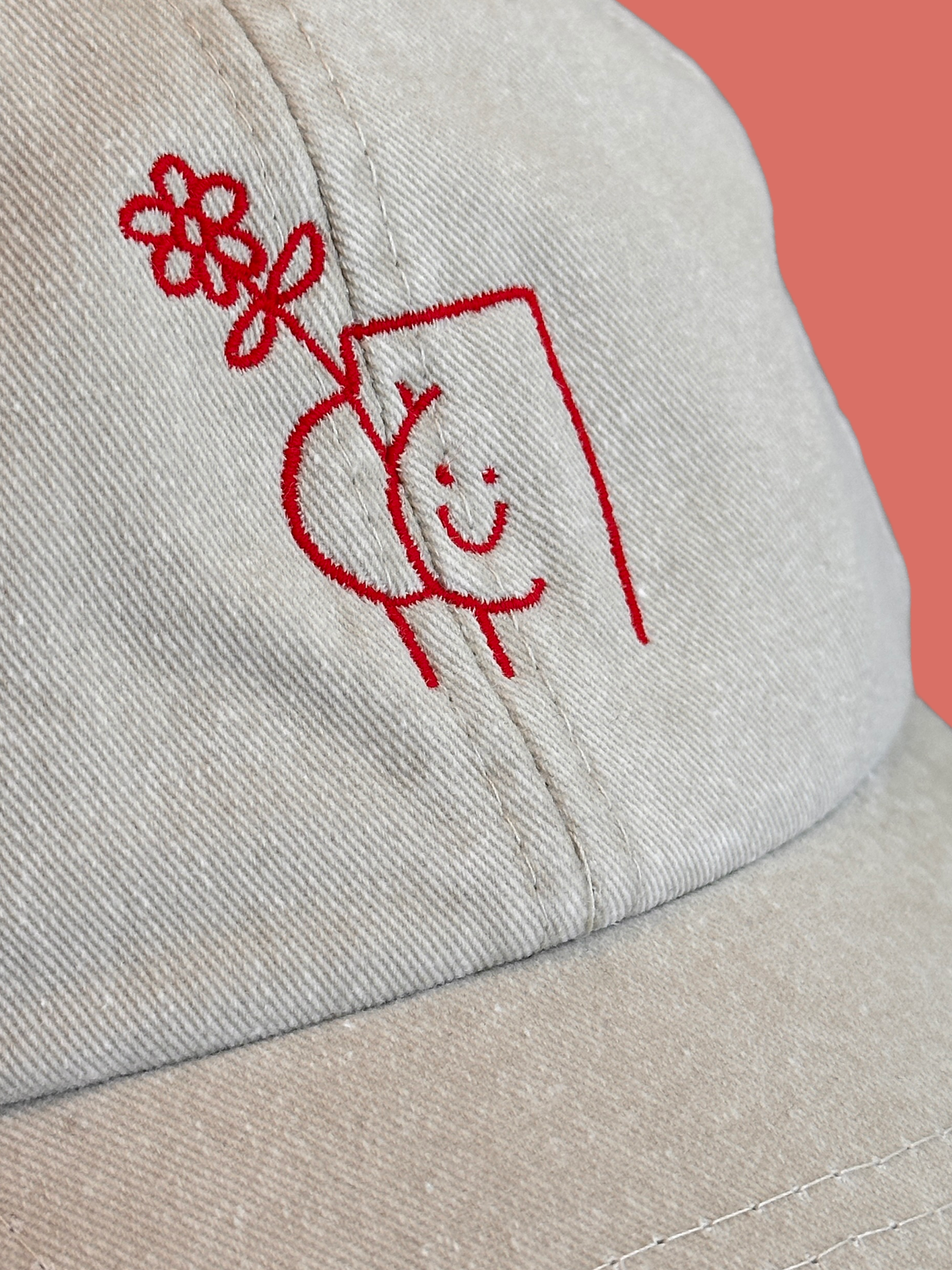 Gorra "Tener una flor en el culo" - Beige