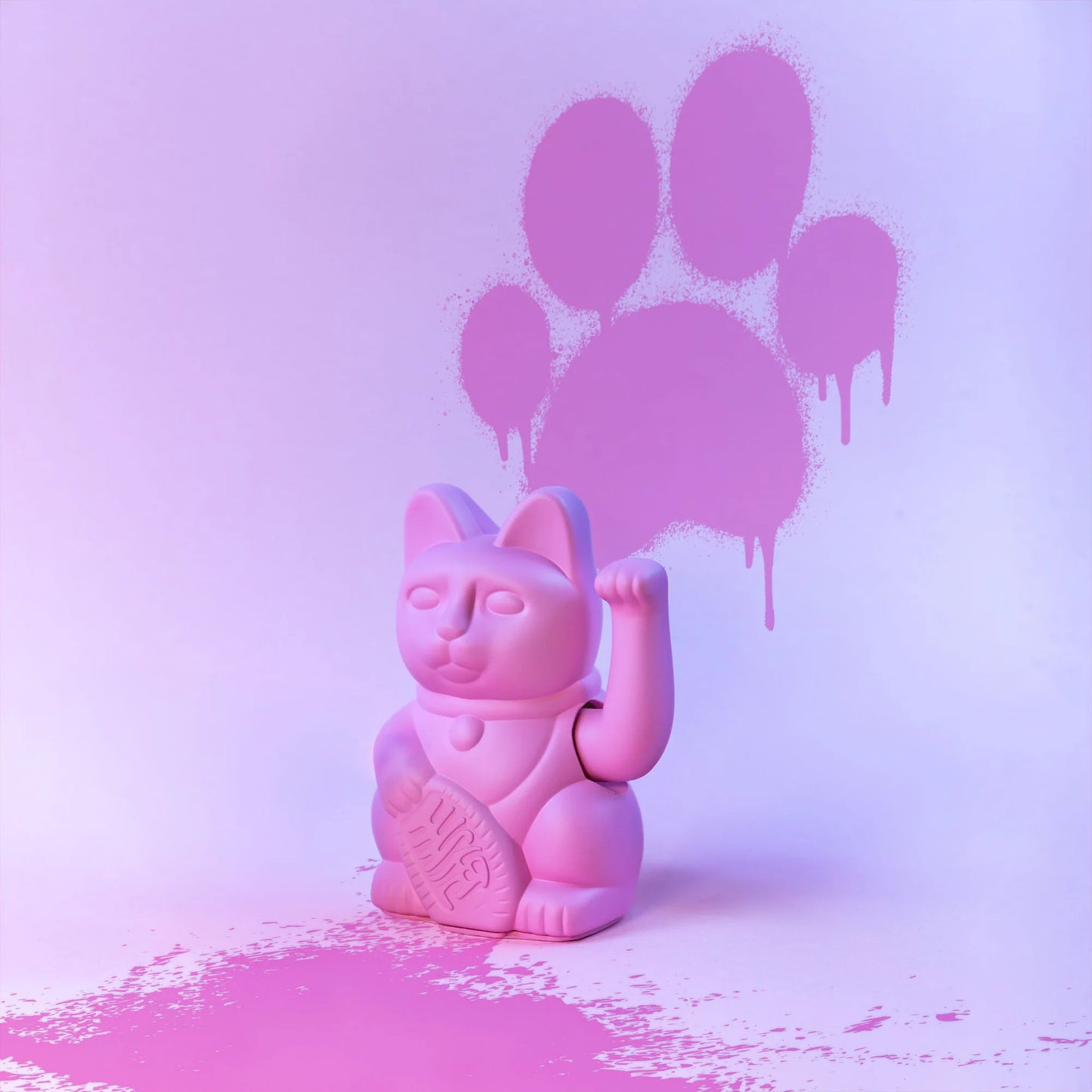 Lucky Cat Rosa Fuerte