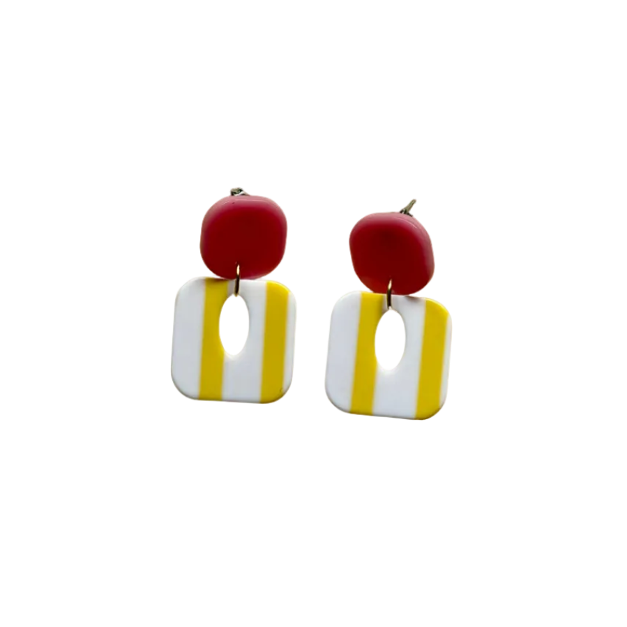 Pendientes Paloma (rosa y amarillo)