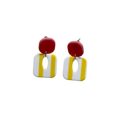 Pendientes Paloma (rosa y amarillo)