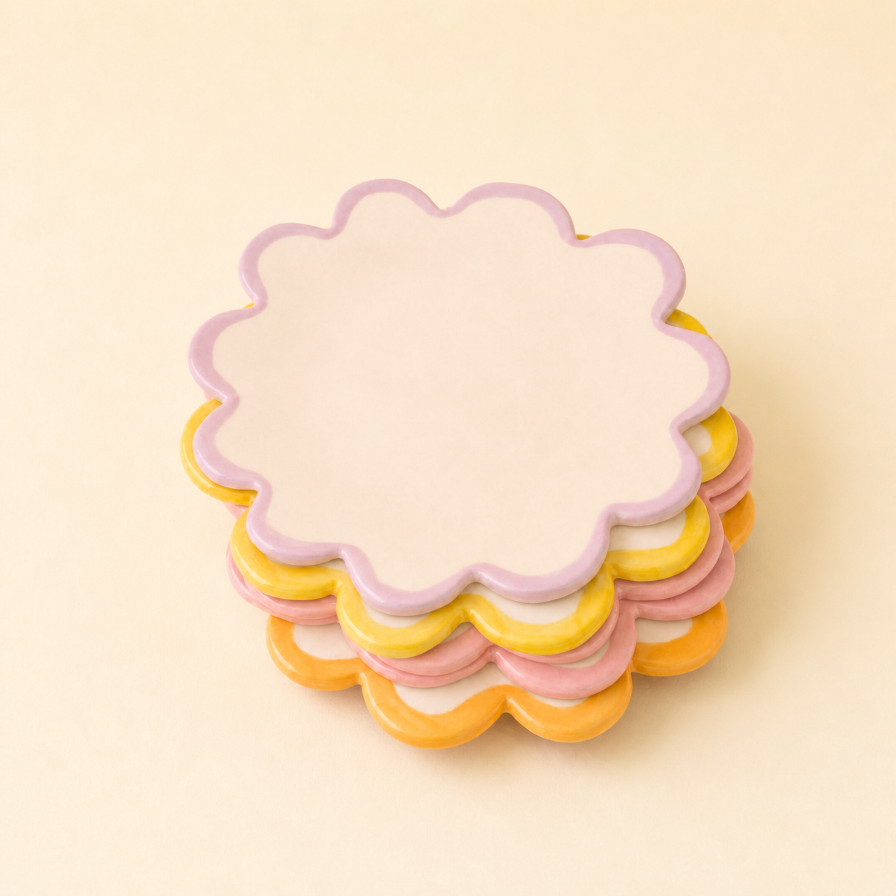 Plato Flor (3 colores)