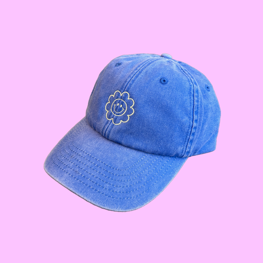 Gorra Flor Feliz - Azul