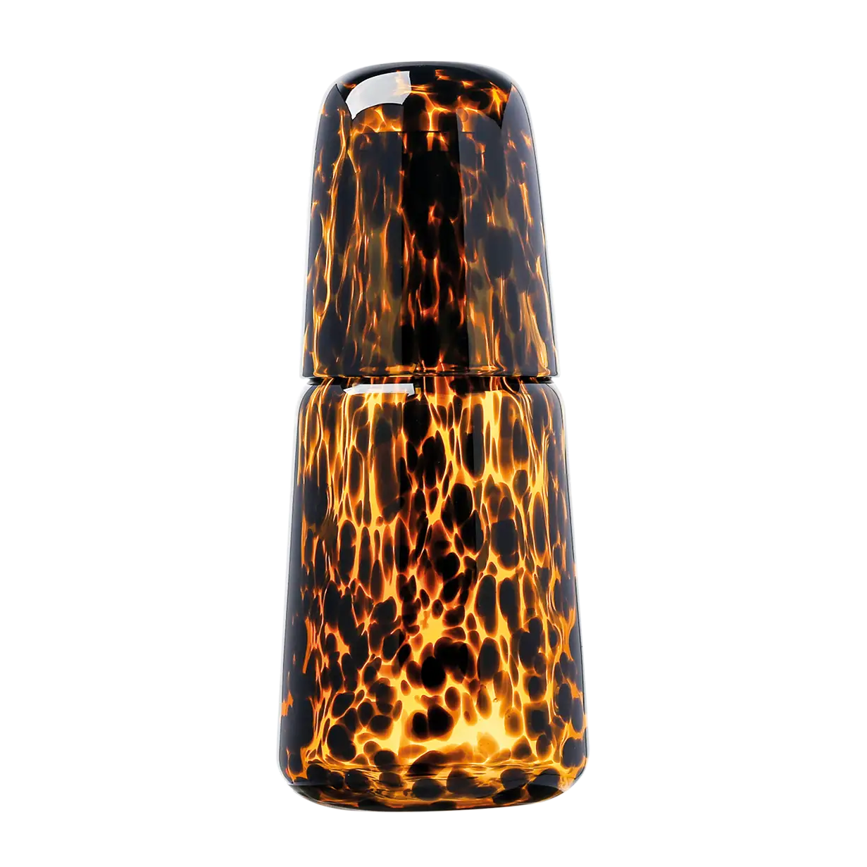 Servicio de noche moteado efecto leopardo