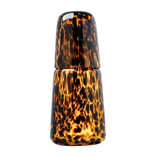 Servicio de noche moteado efecto leopardo