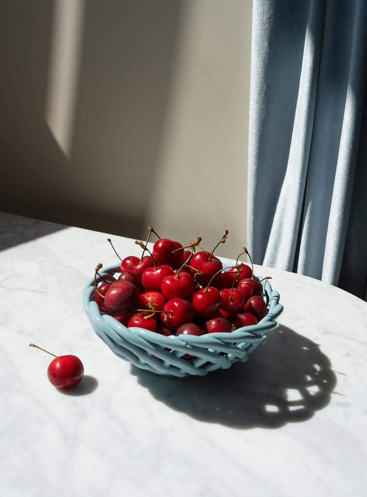 Cesta Sicilia Pequeña - Azul Claro