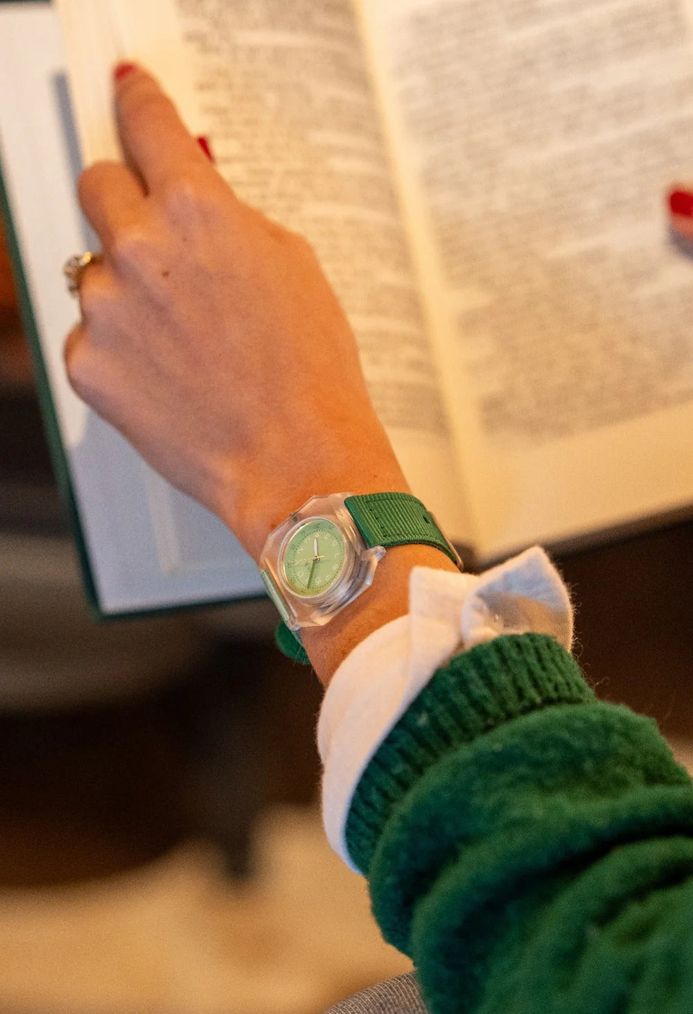 Reloj Smoothie Verde