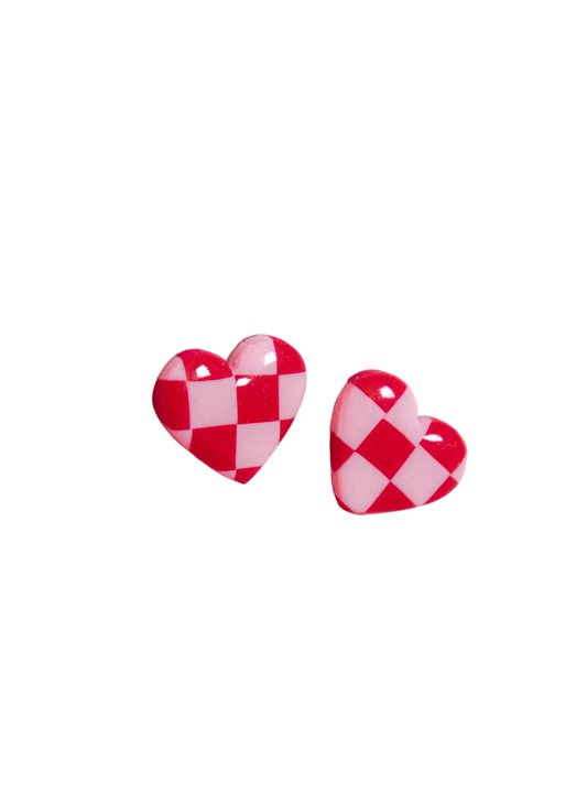 Pendientes Corazón Botón Mini