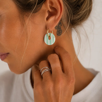 Pendientes Calypso (azul y blanco)