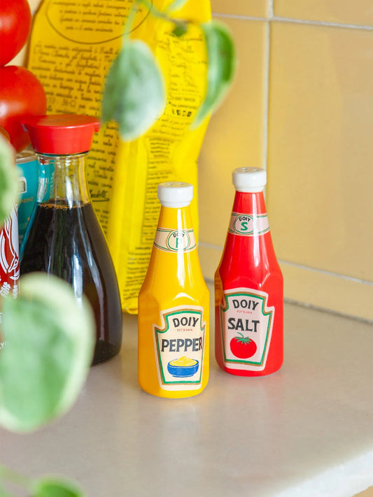Salero y pimentero Ketchup & Mostaza