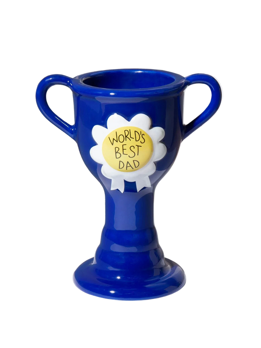 Jarrón Trofeo de cerámica Mejor Padre Del Mundo
