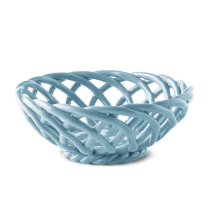 Cesta Sicilia Pequeña - Azul Claro