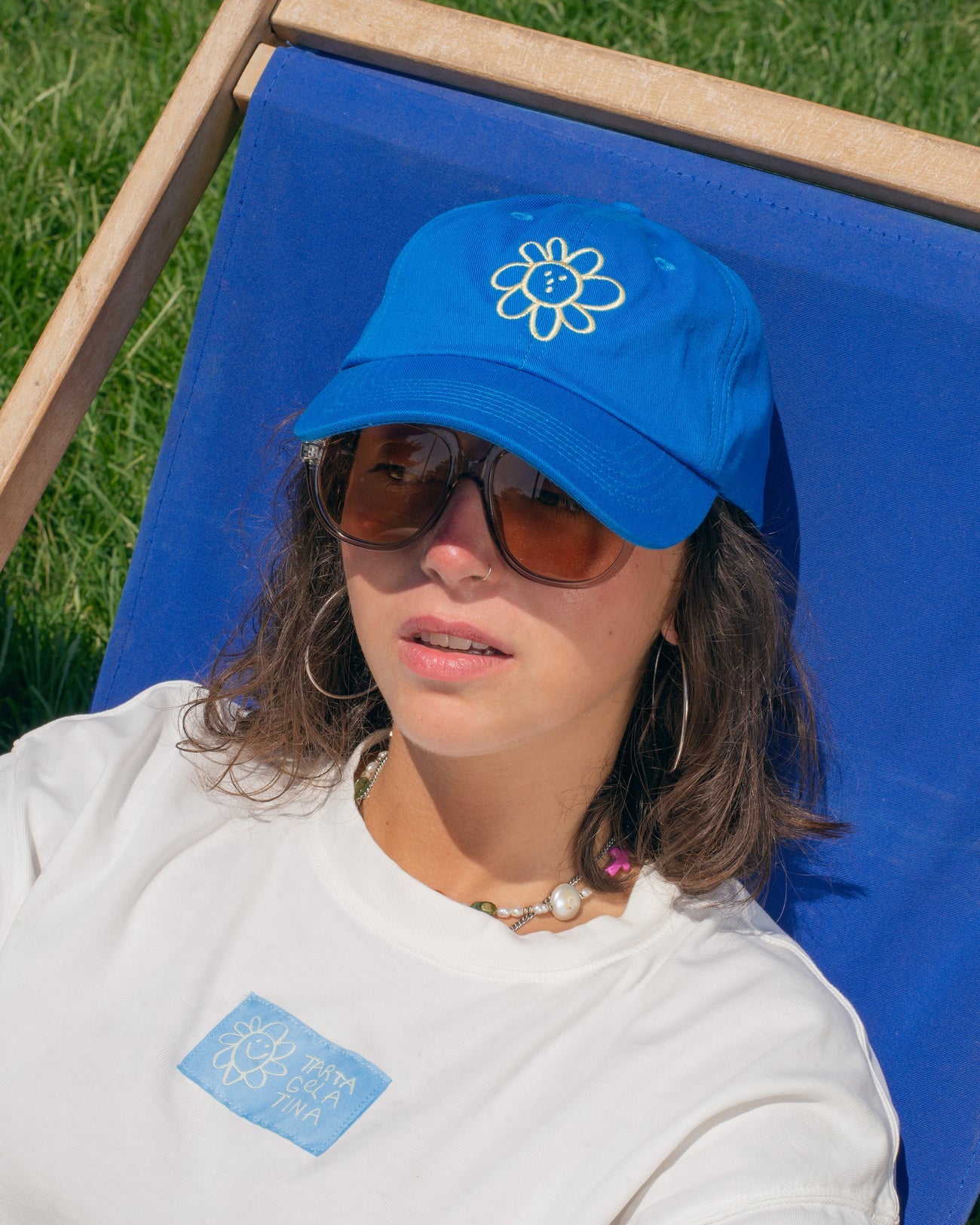 Gorra Silly Flower - Azul