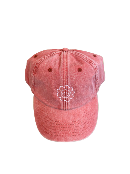 Gorra Flor Feliz - Naranja