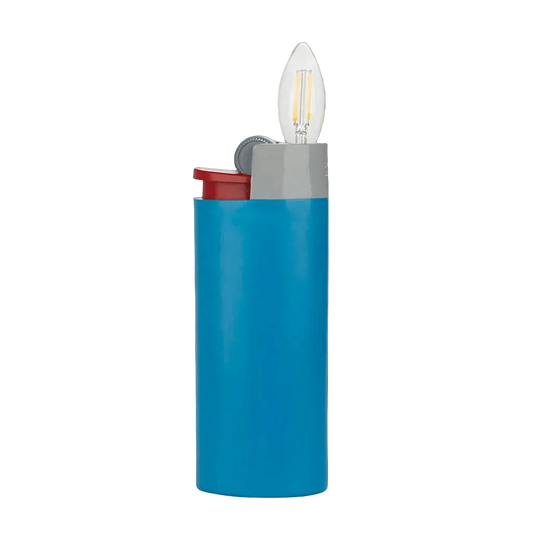 Lámpara de mesa Mechero azul